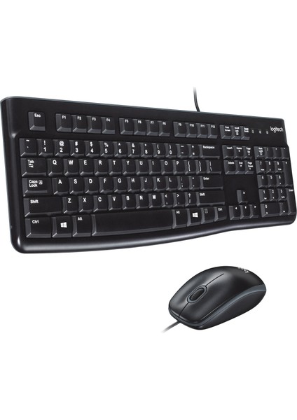 Logitech MK120 Usb Q Siyah Kablolu Klavye + Mouse Set