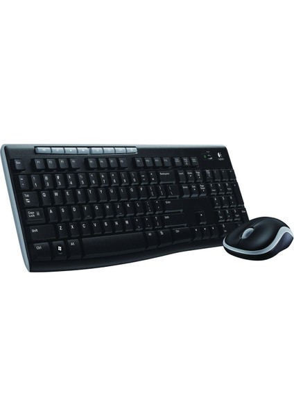 Logitech MK270 Kablosuz Klavye Set Mm Q Tr Siyah