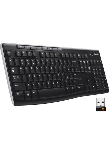 Logitech K270 Tam Boyutlu Kablosuz Türkçe Klavye - Siyah