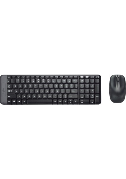 Logitech MK220 Q Tr Siyah Kablosuz Klavye Mouse Set