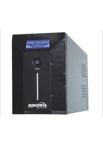 Powerful PLD-3000 3000VA 3KVA 1800W LCD Panel Line Interactive Ups Kesintisiz Güç Kaynağı (Gaming UPS)