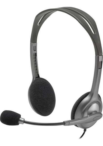 Logitech H110 Kablolu Stereo Kulaklık - Gri