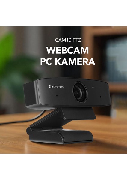 Konftel CAM10 PTZ 1080P Full HD Usb Autofokus 4x Dijital Yakınlaştırmalı Çift Mikrofonlu Webcam Pc Kamera