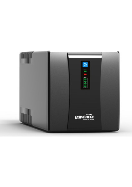 Powerful SLE-1500 1500VA Kesintisiz Güç Kaynağı 4 Prizli Line Interactive Modeli