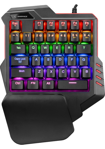 Rampage Miracle K1 Led Işıklı Blue Switch Mekanik Mini Gaming Oyuncu Klavye