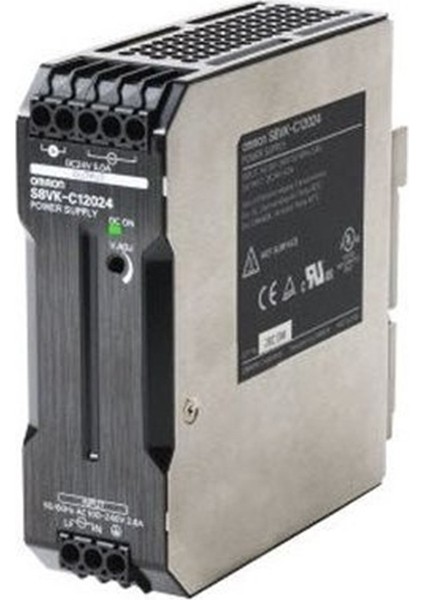 Omron S8VK-C12024 24 V DC 5A Ray Tipi Güç Kaynağı 120W Güç Özellikleri ile Yüksek Performans