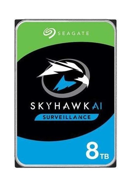 Seagate 8TB ST8000VE001 Skyhawk 256MB 3.5” SATA 3 7200Rpm 7-24 (Koyuncu Distiribitör Ürünü)