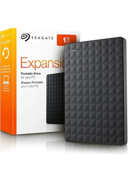 Seagate Expansion 1 TB 2,5" USB 3.0 Harici HDD Siyah Yüksek Performanslı Taşınabilir Disk