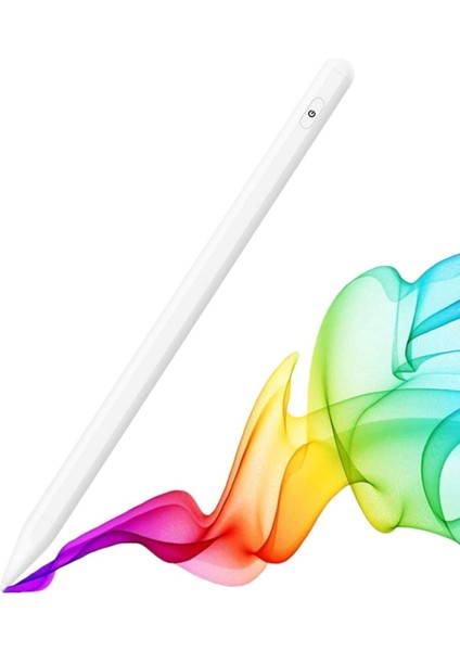 Fuchsia Apple iPad 10.2 Inç 2021 (9.nesil) Için Dokunmatik Kalem Active Stylus Özel Yazı Çizim Kalemi