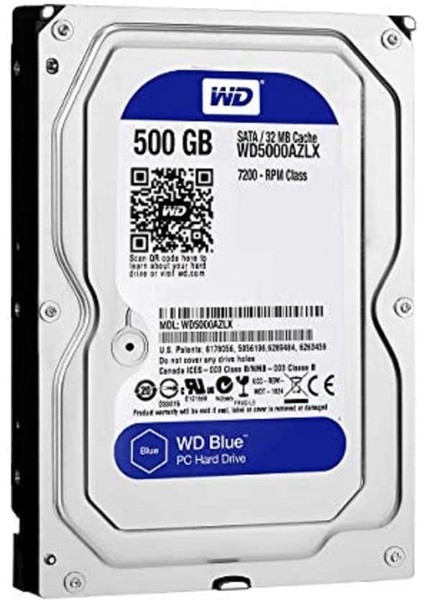 WD Blue 500 GB Masaüstü Sabit Disk Sürücüsü