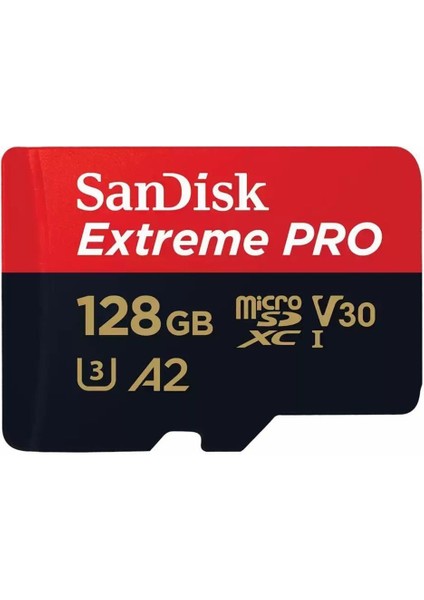 Sandisk Extreme Pro microSD UHS I Card 128GB for 4K on SmartP, Cam Drones 200MB/s R, 90MB/s W