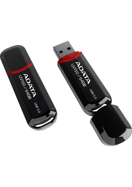 Adata UV150-64GB USB3.2 Gen1 Black Flash Bellek