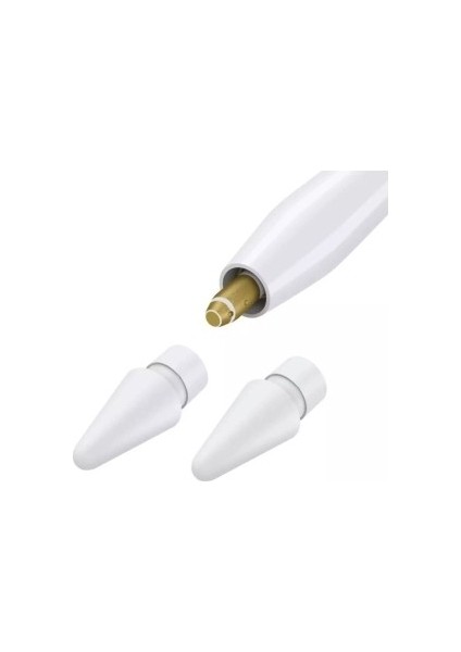 Gjob Apple Pencil Kalem Ucu 1 ve 2 Nesil Yedek Uç 2'li