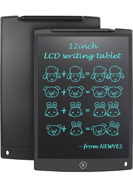 UltraTekno ULT12XL 12" Büyük Boy Dijital Yazı Tahtası Grafik Çizim Tableti 12 Inç LCD Çocuk Tablet