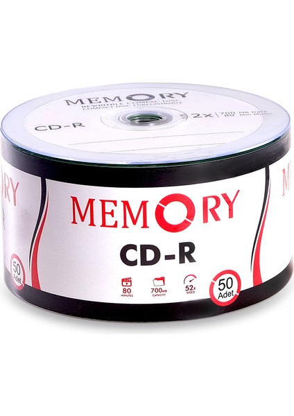 Memory 700MB 52X80 DK Boş Cd-R 50 Adet