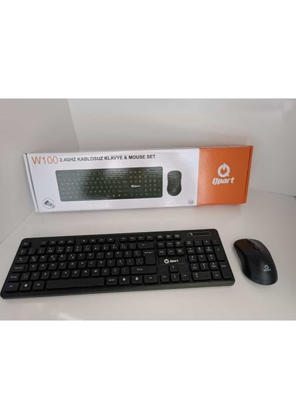 QParts Qpart W100 2.4 Ghz Kablosuz Klavye & Mouse Set