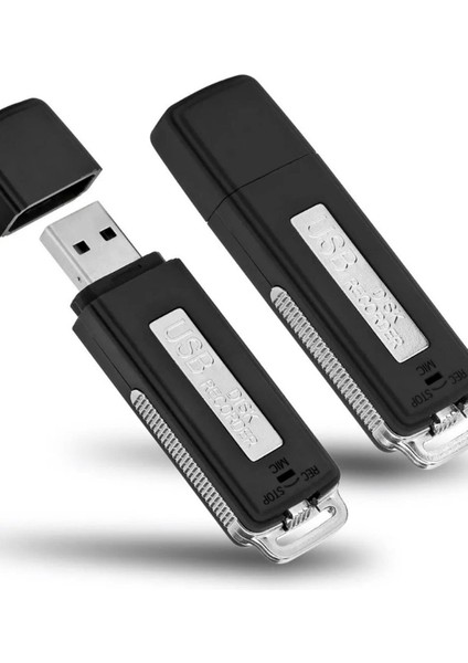 Kingboss USB Şeklinde Ses Kayıt Cihazı 8 GB Radyo Özellikli Taşınabilir Ses Kayıt Aleti