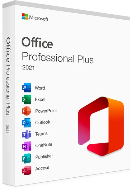 Microsoft Office 2021 Professional Plus Dijital Lisans Anahtarı Ömür Boyu Lisans 1 Cihaz İçin