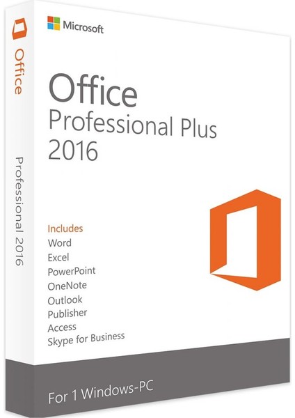 Microsoft Office 2016 Professional Plus Dijital Lisans Anahtarı Ömür Boyu Lisans 1 Kullanıcı