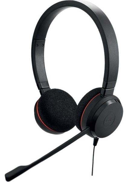 Jabra Evolve 20 Duo USB Nc Ms Kablolu Kulaküstü Mikrofonlu Kulaklık Pasif Gürültü Önleme Özelliği