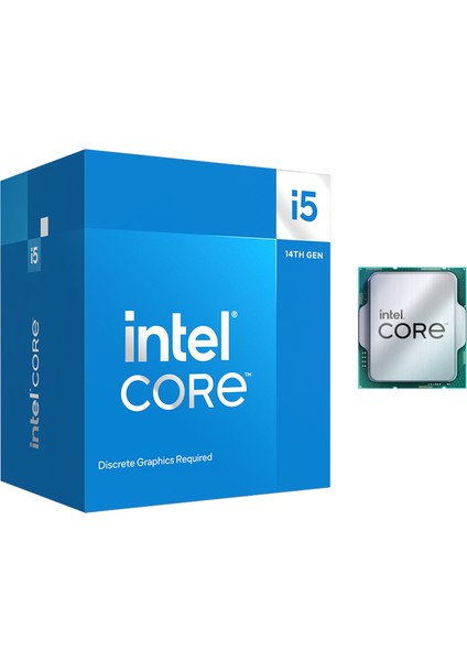 Intel Core i5 14400F Soket 1700 2.5GHz 14. Nesil 20MB Önbellek 10nm İşlemci