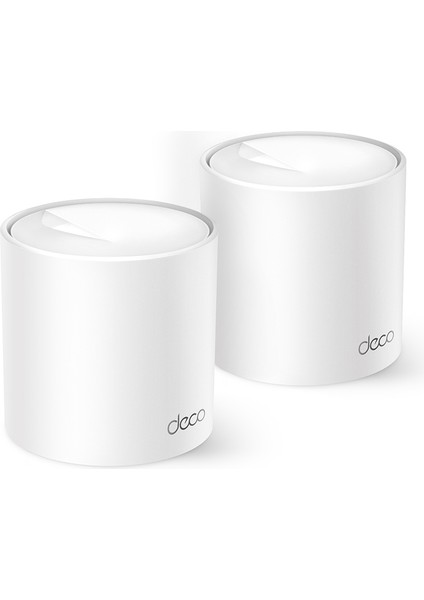 TP-Link Deco X10 (2-Pack) | Wi-Fi 6 Mesh Sistemi | AX1500 Mbps Hız | Fiber Uyumlu | Çift Bant | Gigabit Port | 120 Cihaz | 360 m² Kapsama Alanı | WPA3 | Mobil Uygulama ile Kolay Kurulum