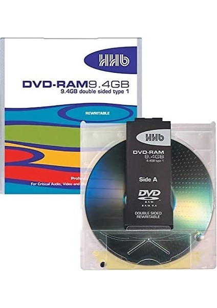 HHB 9.4gb Profesyonel Arşiv Kayıtları Için Çift Taraflı Dvd-Ram Disk (Adet Fiyatı)