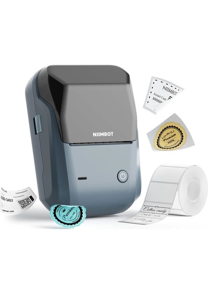 Niimbot B1 Bluetooth Taşınabilir Termal Etiket Yazıcı - Göl Mavisi