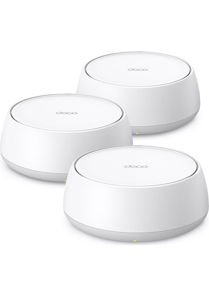 TP-Link Deco BE25 (3-Pack) | Wi-Fi 7 Mesh Sistemi | BE3600 Mbps | Fiber Uyumlu | Çift Bant | AI-Roaming | 2.5 Gbps Port | 200 Cihaz | WPA3 | VPN | Mobil Uygulama ile Kolay Kurulum