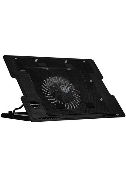 Carnivalland Tek Fanlı Laptop Tablet Soğutucu Cooling Pad Notebook Altlığı Standı Sessiz Ledli