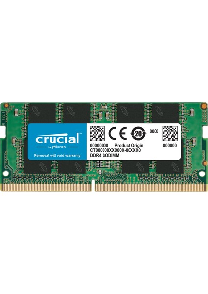 Crucial Ntb 8GB DDR4 3200MHz SODIMM CL22 Ram Bellek Uyumlu Notebook İçin Yüksek Performans