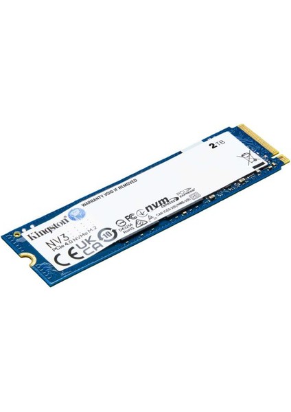 Kingston 2TB NV3 SNV3S-2000G 6000-5000MB-s PCI-Express 4.0 M.2 Ssd Disk