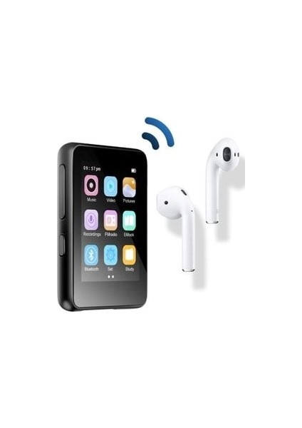 Junglee Dokunmatik Ekranlı Bluetooth Lu Mp3 Mp4 Player Ses Kayıt Dahili Hoparlör Müzik Çalar 4gb Hafızalı