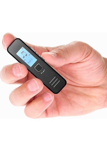 Beemen 32 GB Dijital Mini Ekranlı Ses Kayıt Cihazı Yüksek Ses Kalitesi ve Taşınabilirlik