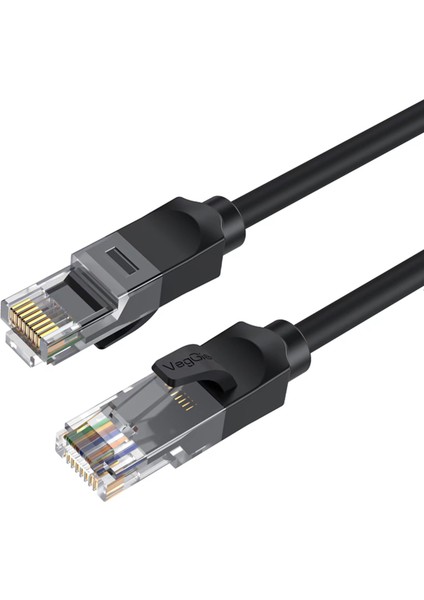 VegGieg CAT6 UTP Ethernet Kablosu 5 m 1000Mbps Gigabit Yüksek Hızlı Oksijensiz Saf Bakır