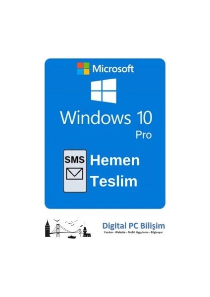 Microsoft Windows 10 Pro Key Dijital Lisans Anahtarı