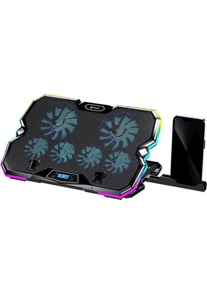 GameBooster GB-NS10 15-16" Siyah 6-Fanlı Notebook Soğutucu