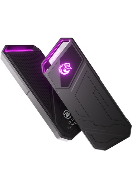 Always Teknoloji Kingspec Z5 Taşınabilir SSD 2tb , 2090MB/S Metal Rgb Kasa Usb-C