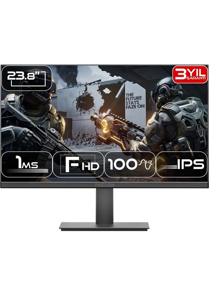 Fazeon X24F100 23.8" 100Hz 1ms HDMI VGA Hdr Ready Freesync G-Sync Fhd IPS Gaming Monitör