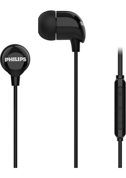 Philips Kablolu Kulak İçi Kulaklık Siyah TAE2146BK/00 Mikrofonlu Aktif Gürültü Önleme Yok