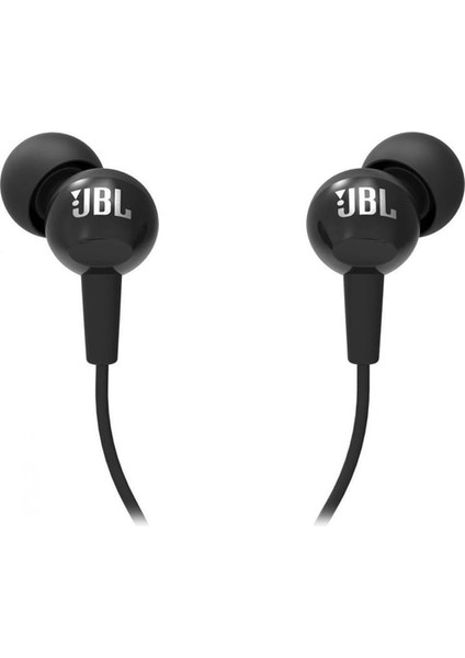 JBL C100SI Mikrofonlu Kablolu Kulakiçi Kulaklık - Siyah Stereo Ses Çıkışı ve Gürültü Önleme