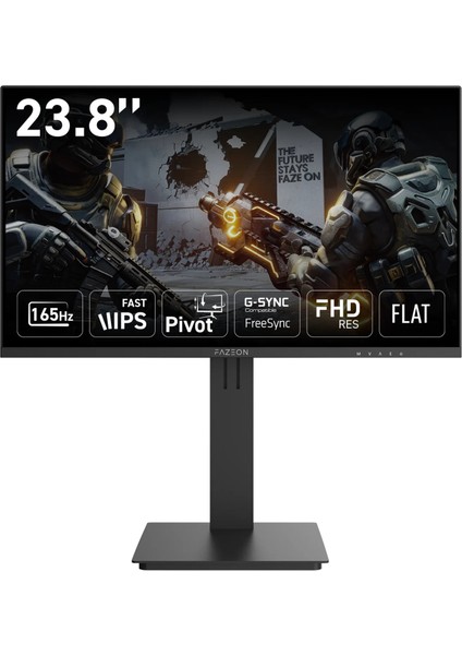 Fazeon X24F166P 24" 165Hz 0.5ms IPS FHD HDMI + DP PIVOT GAMING MONITOR