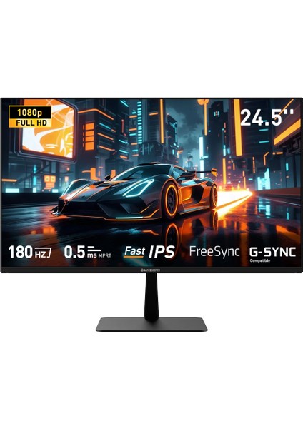 GameBooster GB-25F180FF 24.5" 180Hz Fast IPS 0.5ms Fhd 1*hdmı+1*dp Rgb Flat Gaming Monitör