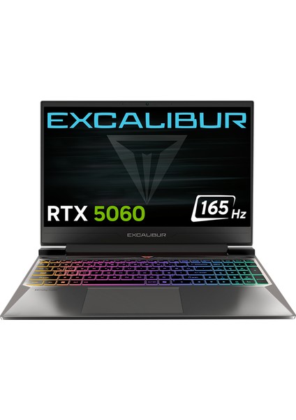 Casper Excalibur G870 Intel Core i7 13620H 24GB 1TB SSD RTX5060 Freedos 15.6" 165Hz Taşınabilir Bilgisayar G870.1362-CF60X-C