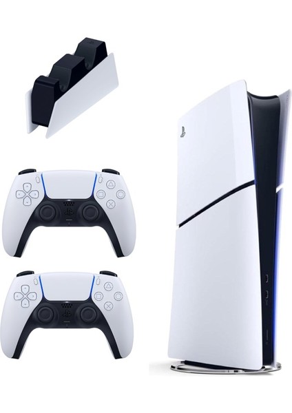 Sony Playstation 5 Slim Digital 825 GB + Şarj Istasyonu + 2. Dualsense ( İthalatçı Garantili )