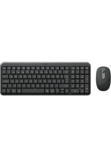 Logitech MK250 Kablosuz Klavye Mouse Set Grafıt Bluetooth Bağlantı Ev Ofis Kullanımı İçin