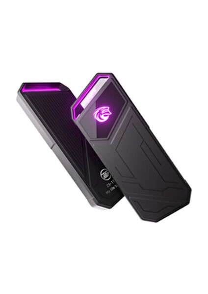 Always Teknoloji Kingspec Z5 Taşınabilir SSD 1tb, 2090MB/S Metal Rgb Kasa Usb-C