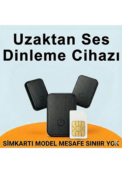 SinoTek Uzaktan Ses Duyma Cihazı Simkartlı Kayıt Cihazı Taşınabilir Tasarım