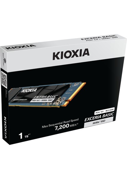 Kioxia PCIe M2 1TB Exceria Basic NVMe 3D 7200/6600 Mb/sn SSD (LSF10Z001TG8)