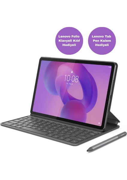 Lenovo Tab K11 Gen 2 11" 8gb 128GB Wifi + Bluetooth Tablet ZAFS0249TR (Klavyeli Kılıf + Kalem Hediyeli)